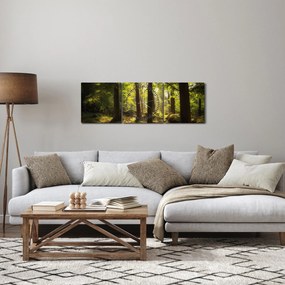 Egy álmodozó erdő képe (órával) (90x30 cm)