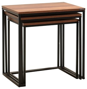 SHP 933 Walnut tárolóasztal, 3 db