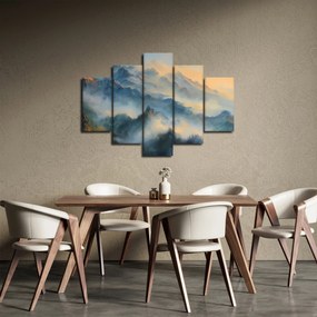 Kép - Festett hegyi táj (150x105 cm)