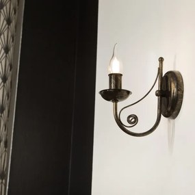 Fali lámpa DONATO 1xE14x40W/230V patinás