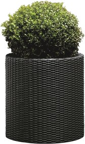 Keter Cylinder L 39 l virágcserép, antracit