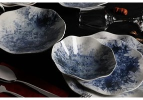 24 darabos kék porcelán étkészlet