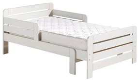 Fehér bővíthető borovi fenyő gyerekágy ágyráccsal Jumper – Vipack