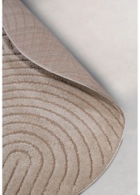Szürkésbarna kerek szőnyeg ø 200 cm Panglao New York Taupe – Elle Decoration