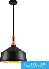 UNIVERSO Függeszték 1xE27 max.60w D350x220x1300mm IP20 fekete/arany 5év
