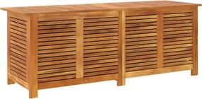 vidaXL tömör akácfa kerti tárolóláda zsaluval 150 x 50 x 56 cm