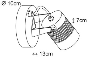 Top Light - LED Kültéri fali lámpa LED/5W/230V IP54