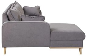 Szürke sarokkanapé (bal oldali) Beata – Ropez