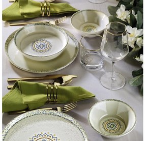 12 részes zöld porcelán étkészlet