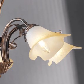 ONLI - Csillár láncon LUCREZIA 5xE14/6W/230V bronz