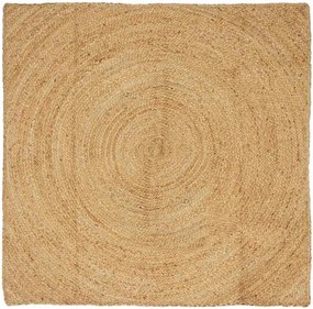vidaXL Területszőnyegek Négyzet Barna 120 x 120 cm Juta