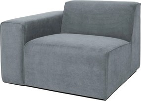 Szürke kordbársony kanapé modul (bal oldali) Sting – Scandic