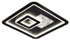 LED Dimmelhető mennyezeti lámpa LED/110W/230V fekete + távirányítás