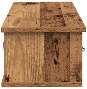 antik fa színű szerelt fa faliszekrény 60x26x18,5 cm