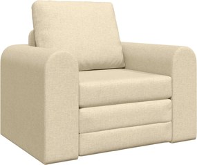 vidaXL Kanapéágy Krém 98 x 71 x 83 cm szövet