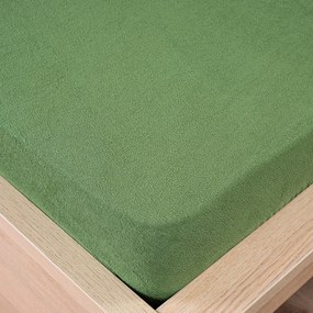 4Home frottír lepedő olivazöld, 160 x 200 cm, 160 x 200 cm