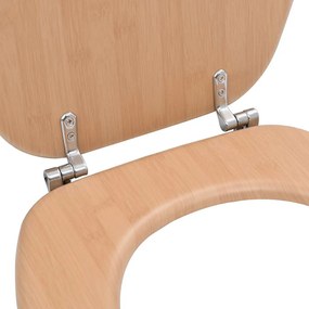 2 db bambuszmintás MDF WC-ülőke