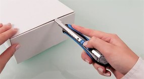 Univerzális kés, 9 mm, WEDO Soft-cut, kék/fekete (UW042)