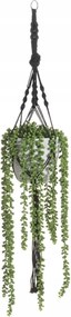 Művirág Cserépben Lógó Öregember Műnövény Zöld