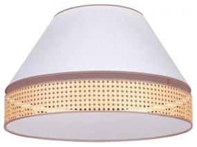 Duolla - Mennyezeti lámpa AVIGNON 3xE27/15W/230V á. 60 cm fehér/rattan