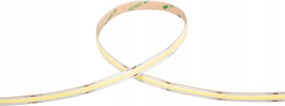 Cob Led szalag, 12W 480 dióda/m Cri >90, 24V, hideg fehér, 6500K, IP20, 50m