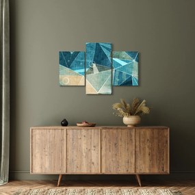 Kép - Türkiz absztrakció (90x60 cm)