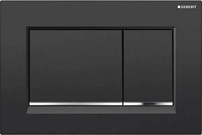 Geberit 115.883.KM.1 - Sigma30 nyomólap 24,6x16,4 cm fekete/fényes króm
