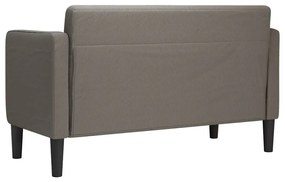 világosszürke kordbársony szövet loveseat kanapé 109 cm