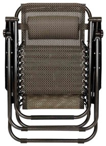 Zéró gravitáció kerti szék ajándék pohártartóval, 2 db-barna