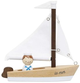 Le Toy Van - Fa vitorlás kapitánnyal bükkfa