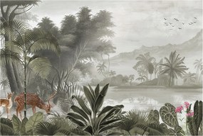 Fotótapéta Flizelin Fali Ragasztó Szett Trópusi oázis 104x70 Ragasztó