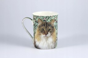 Porcelán bögre 350 ml macska szürke cica