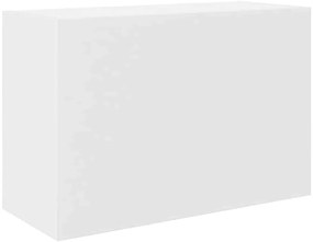 fehér szerelt fa fali fürdőszobaszekrény 60x25x40 cm