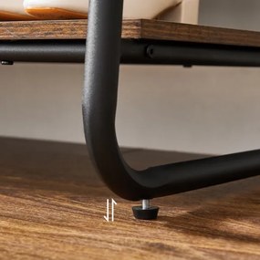 Álló fogas LINEA barna/fekete