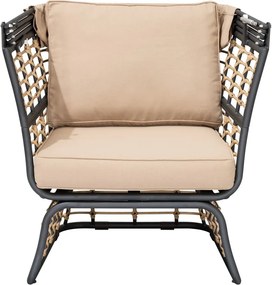 Bézs fém kerti fotel Paros – Garden Pleasure