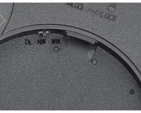 Fulgur s-42587-LED Mennyezeti lámpa érzékelővel NOMY-S 24W/230V 3000/4000/6000K IP40 fekete