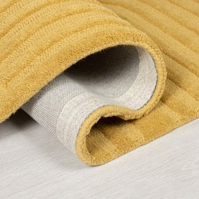 Zen Garden sárga gyapjú szőnyeg, 120 x 170 cm - Flair Rugs
