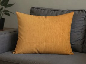 Muszlin párnahuzat MUSSARI 70x90 cm, mustárszínű
