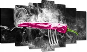 Vászonkép 140x80 Rózsaszín paprika villa