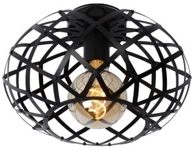 Lucide 21117/30/30 - Mennyezeti lámpa WOLFRAM 1xE27/40W/230V fekete
