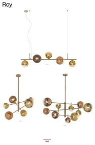 Redo 01-2780 - Csillár zsinóron ROY 6xG9/10W/230V