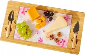 Bambusz sajt tálaló deszka