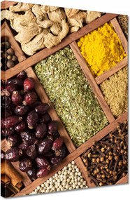 Vászonkép 30x40 Fűszerek dobozban