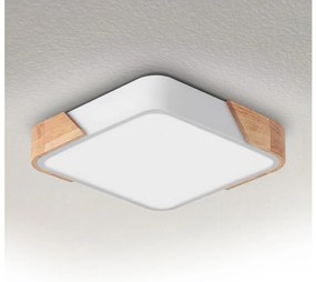 Brilagi - LED mennyezeti lámpa PILANA LED/24W/230V tölgy/fehér 32x32 cm