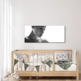 Kép - fekete-fehér portré egy nőről (120x50 cm)
