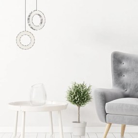 ZUMA LINE MD3713-1-3CT GIRONA Kristály Függesztett Lámpa Króm LED IP20