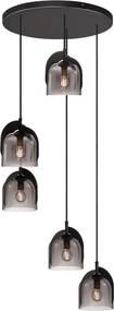 NORDLUX 2212613047 BOSHI Többágú Függesztett Lámpa Füstös E14 IP20