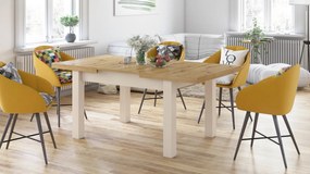 Mazzoni ROYAL Artisan Tölgy/Bézs (Pezsgő) - 270 cm-es NYITHATÓ ASZTAL!