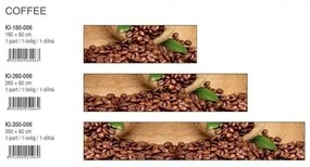 COFFEE öntapadós konyhai poszter, 260x60 cm
