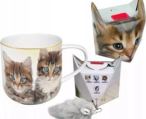 Carmani bögre macskákkal kulcstartó